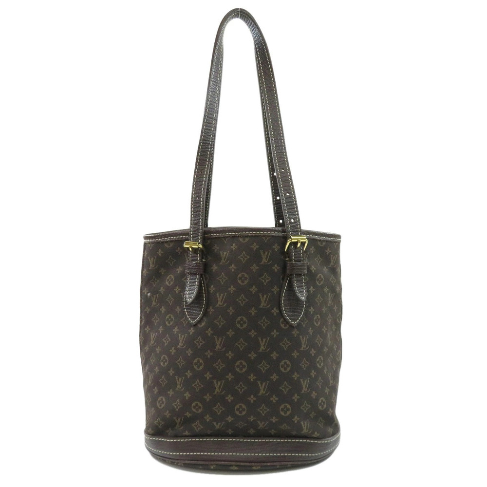 Louis Vuitton Bucket Bag Lin Monogram Tote Brown